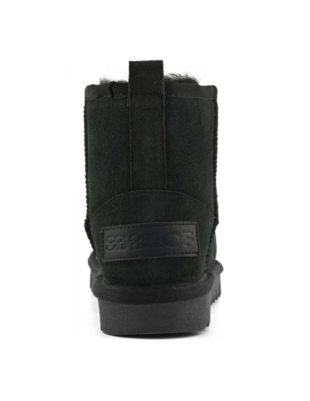 Boots Colors of California Shearling Black femme – Bottines fourrées en daim noir