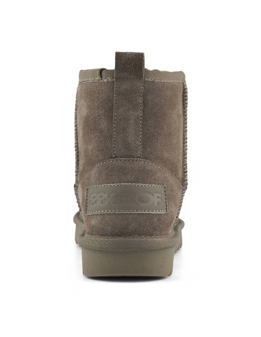 Boots Colors of California Shearling Taupe femme – Bottines fourrées en daim taupe