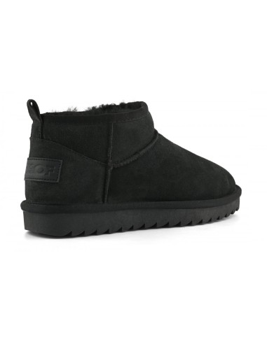 Colors of California  – Boots femme noires en suédine avec doublure en laine