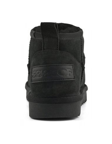 Colors of California  – Boots femme noires en suédine avec doublure en laine