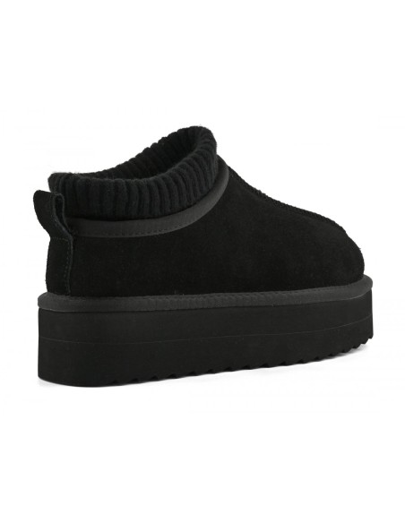 Bottines Platform Suède Noir - Colors of California
