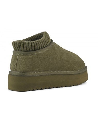 Bottines Platform Suède Kaki - Colors of California