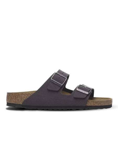 Birkenstock Arizona Velvet Gray – Sandales à double bride mixte