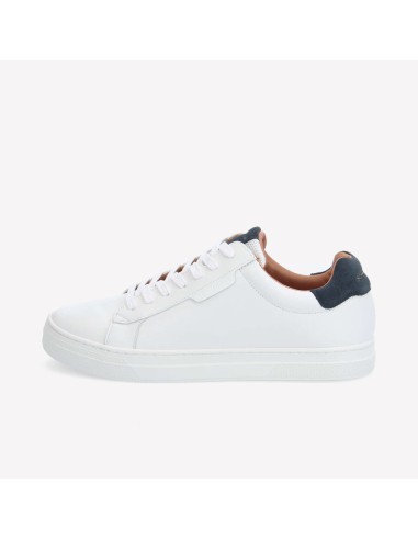 Schmoove Sparkle Sneakers White Azul – Baskets homme cuir blanc chic & minimalistes