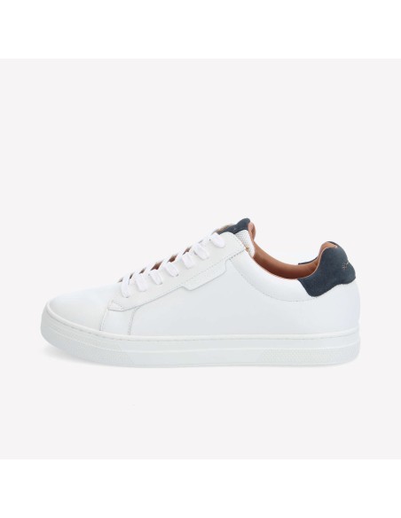 Schmoove Sparkle Sneakers White Azul – Baskets homme cuir blanc chic & minimalistes
