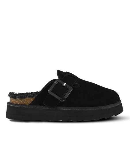 Colors of California - Sabots Femme Cow Suede Platform Noir - Hylton.fr