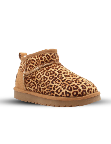 Colors of California Boots Femme Léopard – Bottines fourrées & semelle crantée