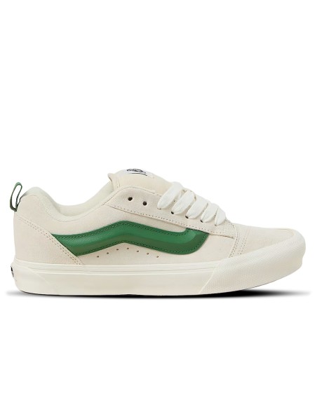 Sneakers Vans Knu Skool - Baskets crème et vert