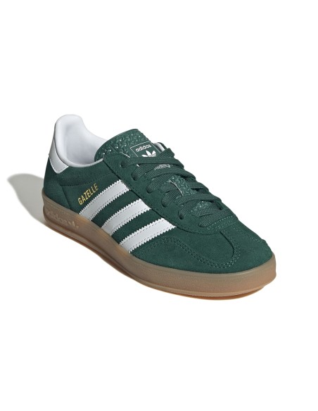 Adidas Gazelle Indoor femme JS3800 – Baskets daim vert rétro
