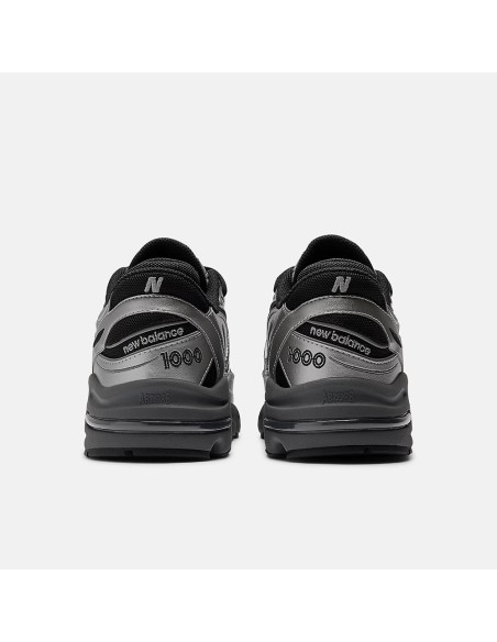 New Balance 1000 Silver Metallic – Sneakers homme futuriste en mesh et simili métal
