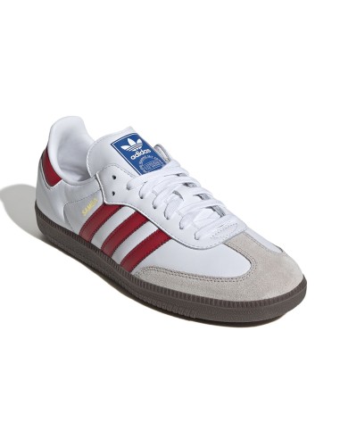 Adidas Samba OG White Red – Sneaker cuir rétro football