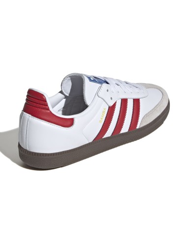 Adidas Samba OG White Red – Sneaker cuir rétro football