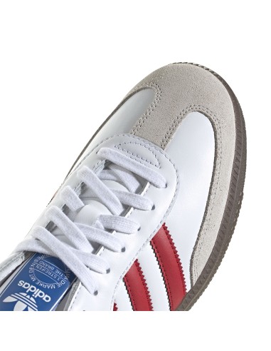 Adidas Samba OG White Red – Sneaker cuir rétro football