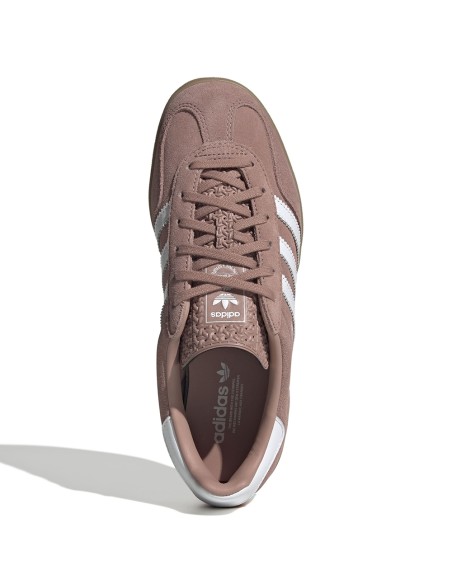 Adidas Gazelle Indoor Femme JS1397 Mauve Rosé / Blanc – Baskets vintage chic