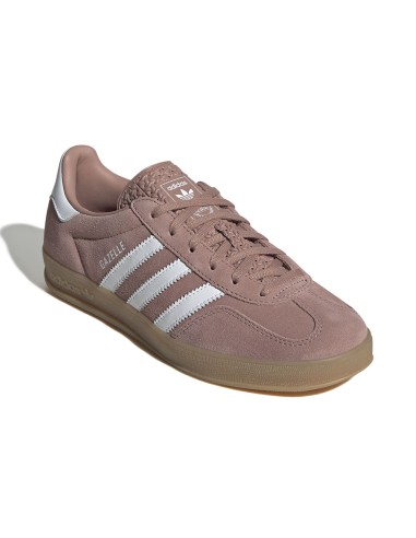 Adidas Gazelle Indoor Femme JS1397 Mauve Rosé / Blanc – Baskets vintage chic