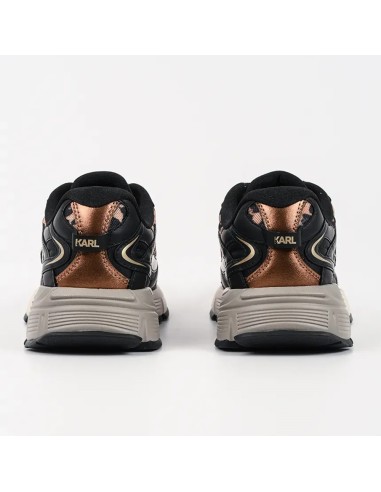 Karl Lagerfeld Orion Femme Noir Léopard – Baskets tendance & détails métallisés