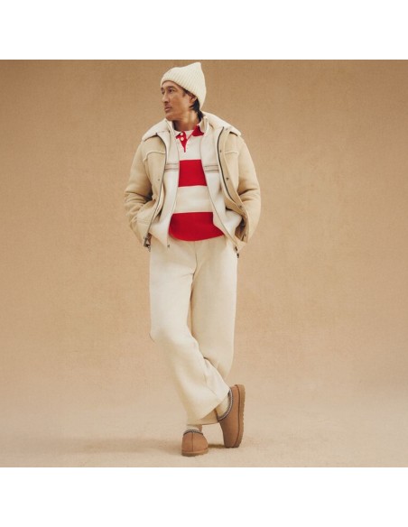 UGG Tasman II Homme Chestnut – Chaussons en daim doublés laine & semelle extérieure