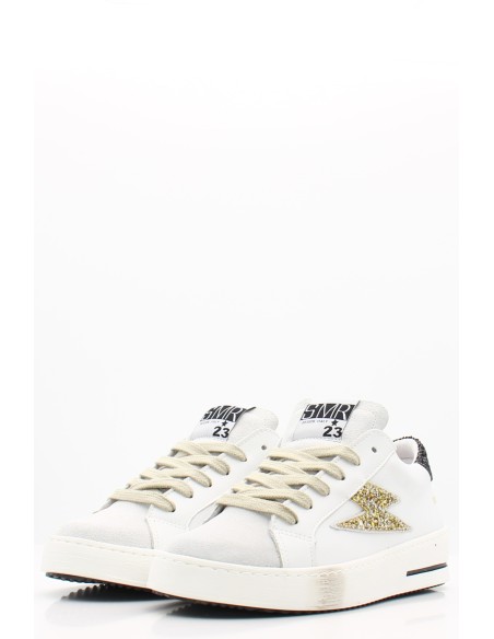 Semerdjian Maya 8672 Glitter Doré – Sneakers Femme Tendance à Plateforme