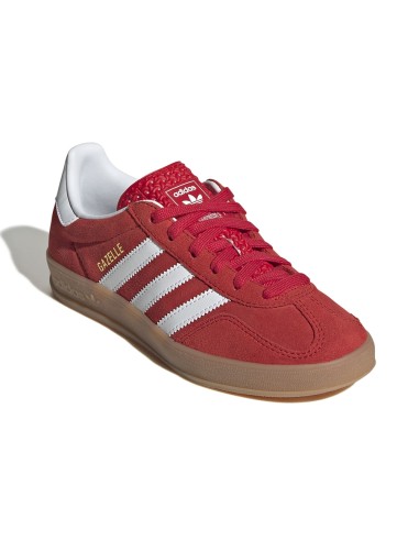 Adidas Gazelle Indoor rouge – Sneakers iconiques en suède à semelle gomme