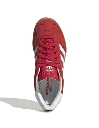 Adidas Gazelle Indoor rouge – Sneakers iconiques en suède à semelle gomme