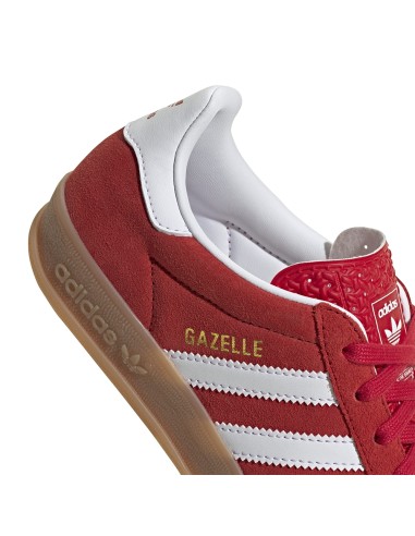 Adidas Gazelle Indoor rouge – Sneakers iconiques en suède à semelle gomme