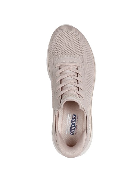 Baskets Skechers Bobs Squad Chaos femme beige – 117497-NTGD