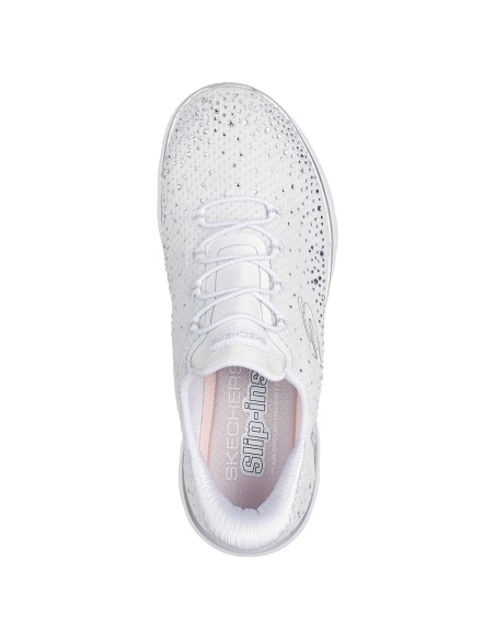 Skechers Summits Brilliant Shine Blanc Argent Femme