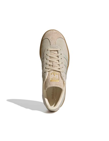 Sneakers femme Adidas Gazelle Bold W beige gum IH6782