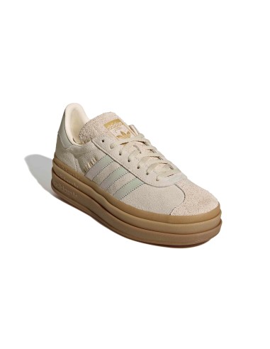 Sneakers femme Adidas Gazelle Bold W beige gum IH6782