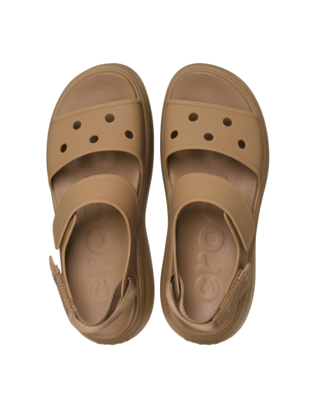 Sandales Compensées Femme Crocs Soho Y Strap Sepia - 211755-2EY