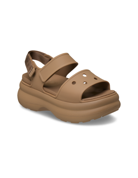 Sandales Compensées Femme Crocs Soho Y Strap Sepia - 211755-2EY