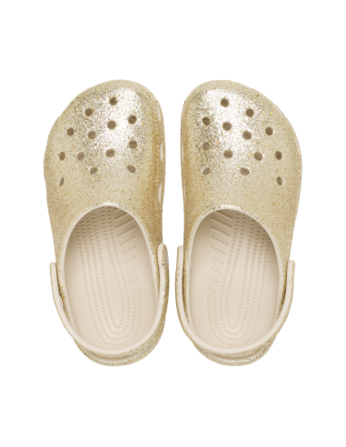 Crocs Enfant Glitter Gold Classic Chunky Clog - 211939-0LH