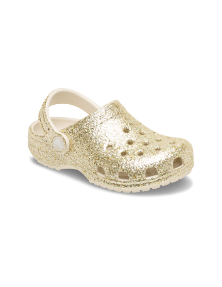 Crocs Enfant Glitter Gold Classic Chunky Clog - 211939-0LH