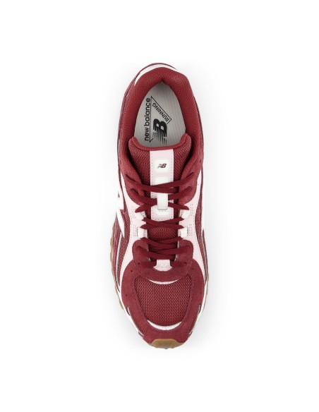 Sneakers homme New Balance 204L bordeaux blanc semelle gomme rétro