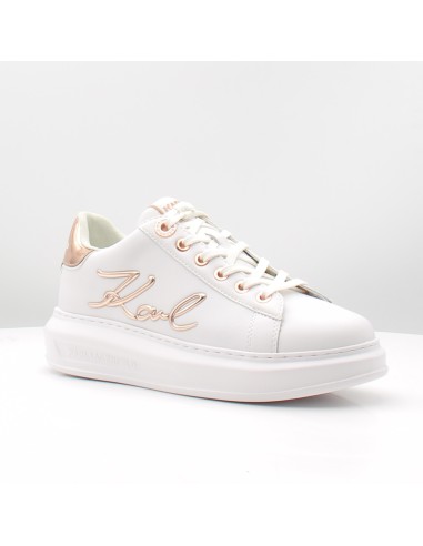Baskets femme Karl Lagerfeld Kapri Signia Lace cuir blanc