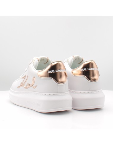 Baskets femme Karl Lagerfeld Kapri Signia Lace cuir blanc