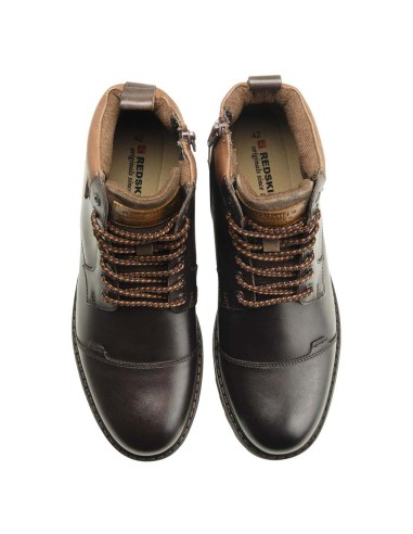 Redskins Bottines Homme Tuto cuir Chataigne/Cognac