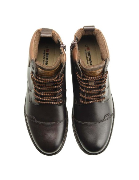Redskins Bottines Homme Tuto cuir Chataigne/Cognac
