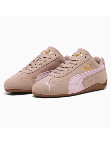 Puma Speedcat OG JR Femme Beige et Rose – Sneakers Rétro Motorsport