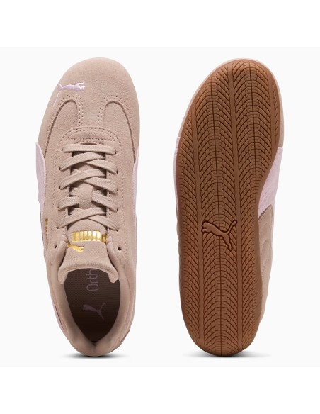 Puma Speedcat OG JR Femme Beige et Rose – Sneakers Rétro Motorsport