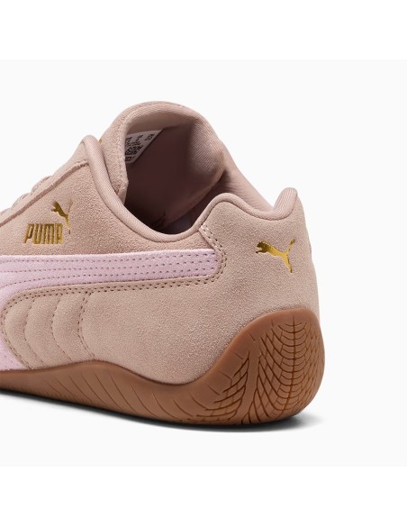 Puma Speedcat OG JR Femme Beige et Rose – Sneakers Rétro Motorsport