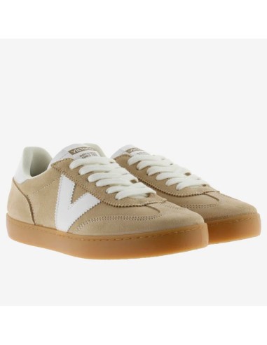 Baskets femme Victoria 1126212-80 beige & blanc rétro
