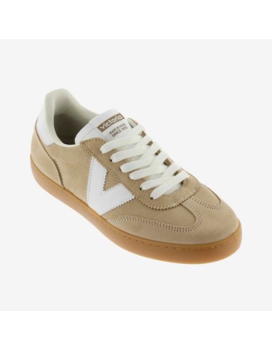 Baskets femme Victoria 1126212-80 beige & blanc rétro