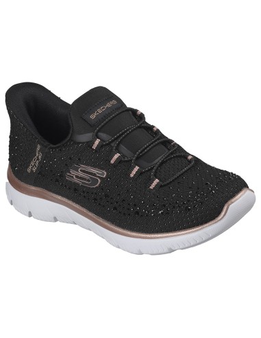 Baskets Skechers Slip-Ins Femme Ultra Flex 3.0 No Limits Noir et Rose – Confort et style sans effort