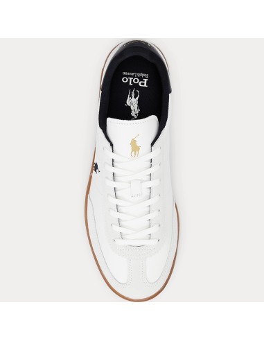 Ralph Lauren Court Sneaker - Style élégant en cuir blanc pour homme