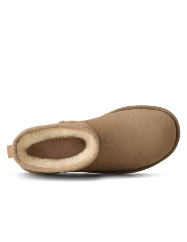 UGG Classic Mini II Sand Femme | Bottines d’Hiver Fourrées en Daim