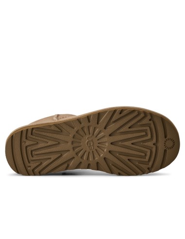 UGG Classic Mini II Sand Femme | Bottines d’Hiver Fourrées en Daim