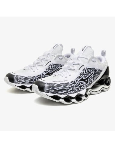 Mizuno Wave Prophecy 13.2 – Sneakers Performantes Blanc & Noir Homme