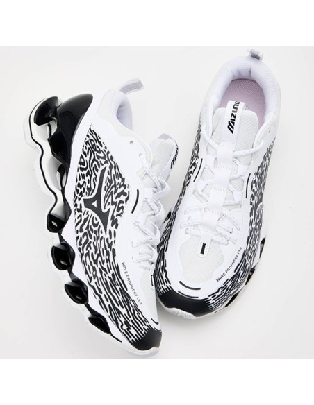 Mizuno Wave Prophecy 13.2 – Sneakers Performantes Blanc & Noir Homme