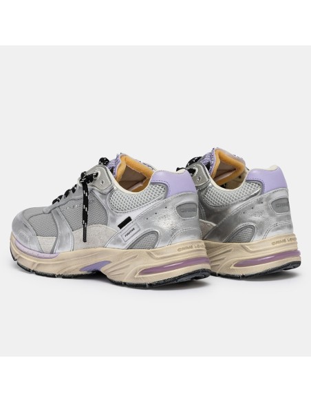 Baskets femme Crime London Fugitive argent – sneaker chunky tendance